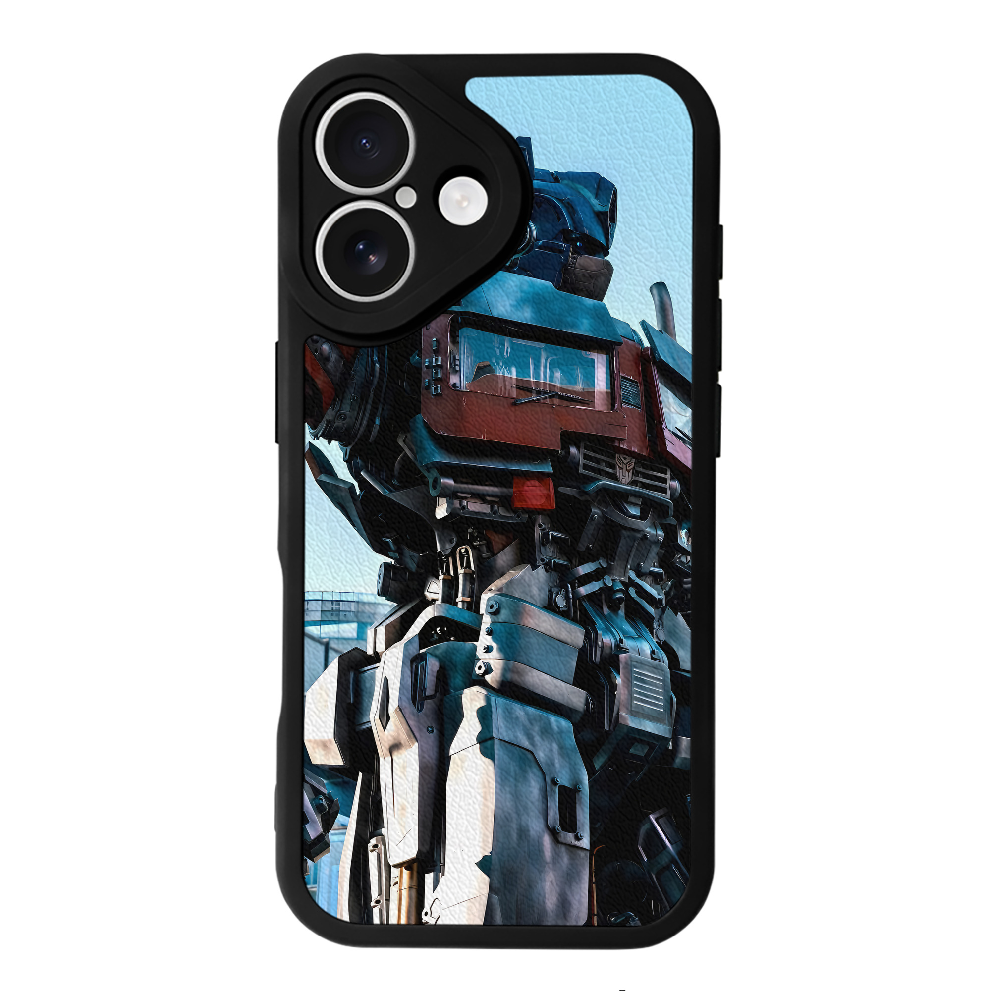 （画像用） Transformers トランスフォーマー 【iPhone 16シリーズ対応】シリコンスマホケース（レザー調） 材質：シリコン